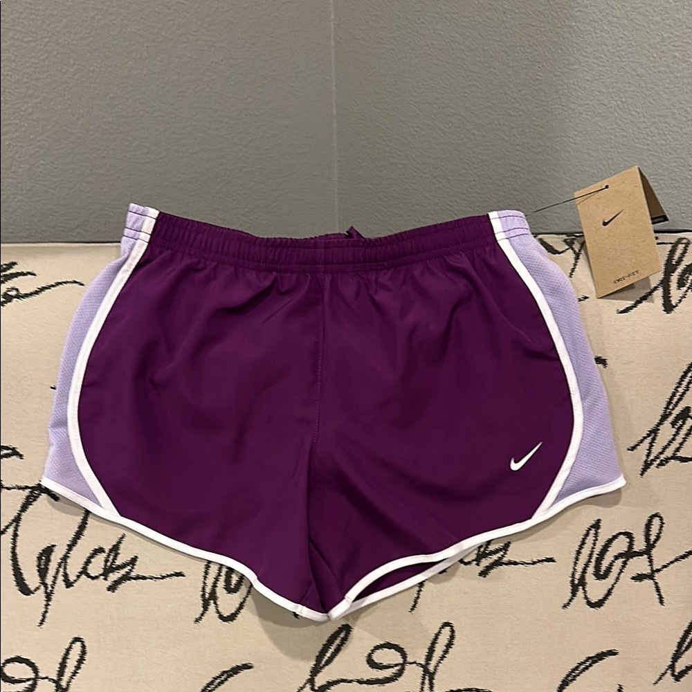 Nike big Girls Purple Athletic Shorts